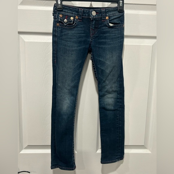 True Religion Jeans Girls‎ Size 7 Blue Denim - Picture 1 of 8